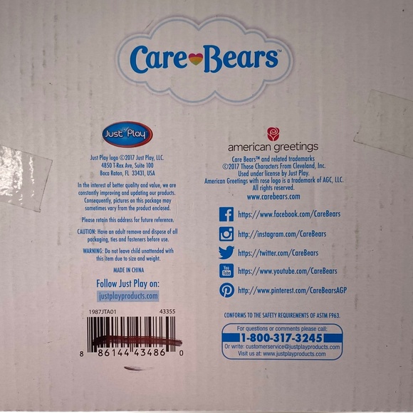 NIB Care Bears Gumpy Bear - Picture 6 of 6